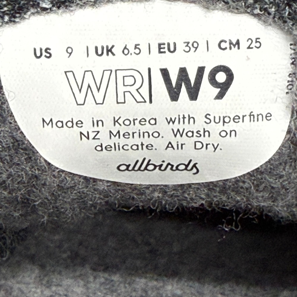 Allbirds Womens Size 9 Wool Runners Gray Lace Up Sneakers Comfort - Picture 11 of 11